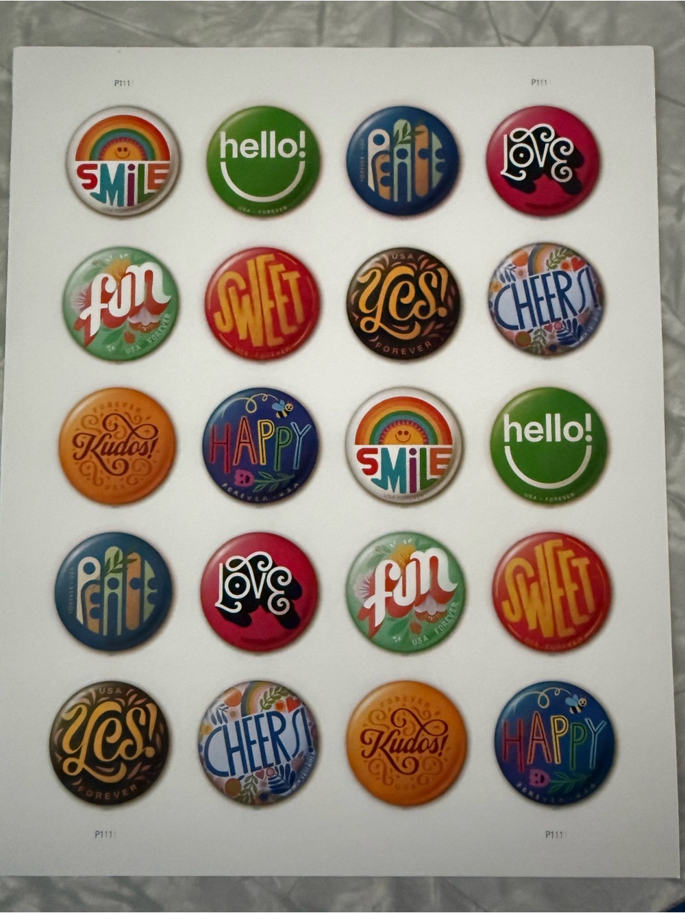 Stamps Forever Happy sayings 20 qty